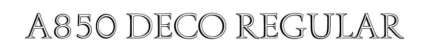 A850 Deco Regular