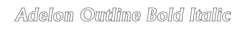 Adelon Outline Bold Italic