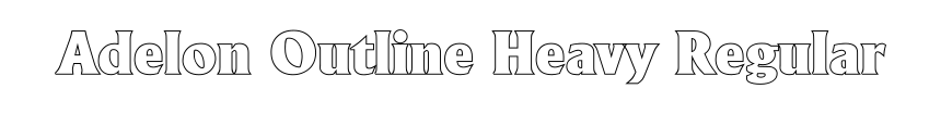 Adelon Outline Heavy Regular