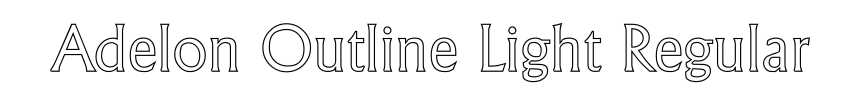Adelon Outline Light Regular