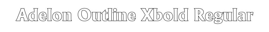 Adelon Outline Xbold Regular