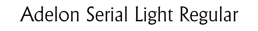 Adelon Serial Light Regular