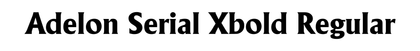 Adelon Serial Xbold Regular
