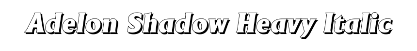 Adelon Shadow Heavy Italic