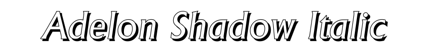 Adelon Shadow Italic