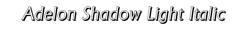 Adelon Shadow Light Italic