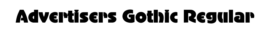 Advertisers Gothic Regular