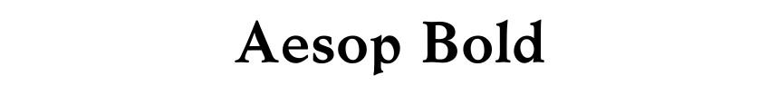 Aesop Bold