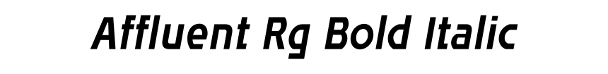 Affluent Rg Bold Italic