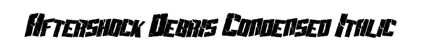 Aftershock Debris Condensed Italic