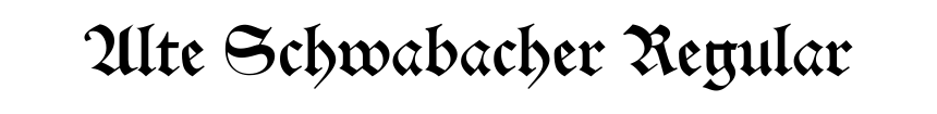 Alte Schwabacher Regular