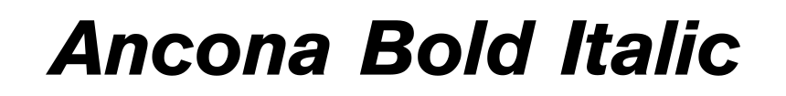 Ancona Bold Italic