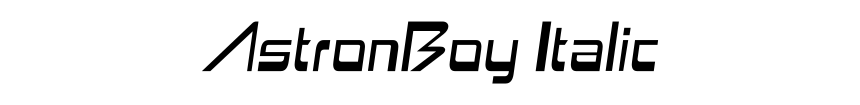 AstronBoy Italic