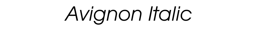 Avignon Italic