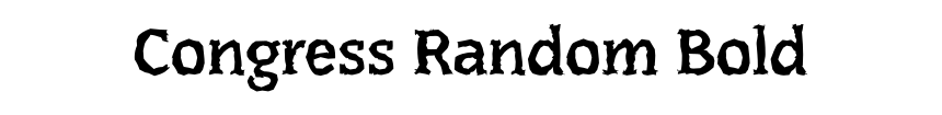 Congress Random Bold
