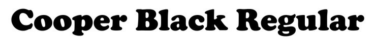 Cooper Black Regular preview