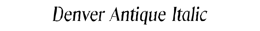 Denver Antique Italic