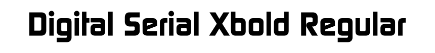 Digital Serial Xbold Regular