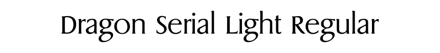 Dragon Serial Light Regular