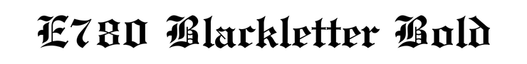 E780 Blackletter Bold preview