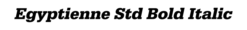 Egyptienne Std Bold Italic