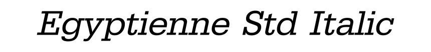 Egyptienne Std Italic