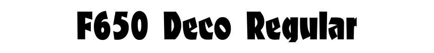 F650 Deco Regular