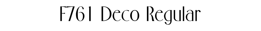 F761 Deco Regular