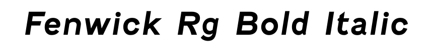 Fenwick Rg Bold Italic