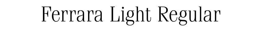 Ferrara Light Regular