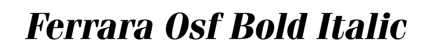 Ferrara Osf Bold Italic