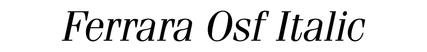 Ferrara Osf Italic