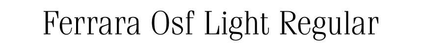 Ferrara Osf Light Regular