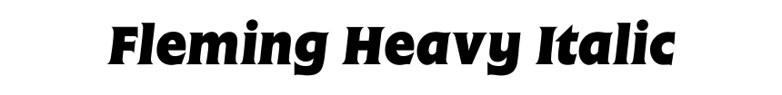 Fleming Heavy Italic