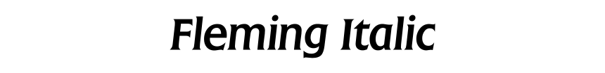 Fleming Italic