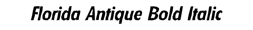 Florida Antique Bold Italic