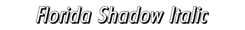 Florida Shadow Italic