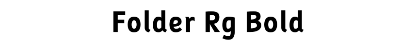 Folder Rg Bold