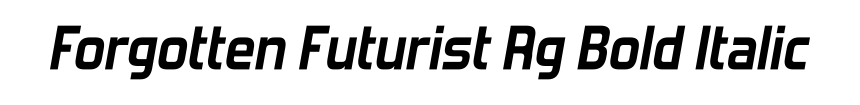 Forgotten Futurist Rg Bold Italic