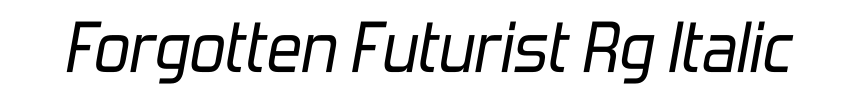 Forgotten Futurist Rg Italic