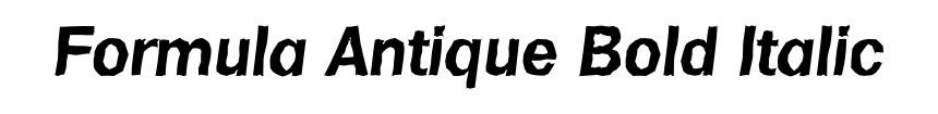 Formula Antique Bold Italic