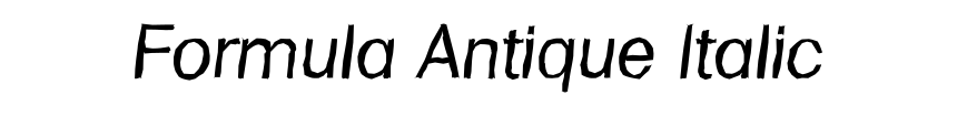 Formula Antique Italic