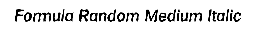 Formula Random Medium Italic