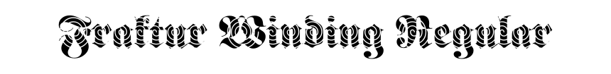 Fraktur Winding Regular