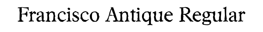 Francisco Antique Regular