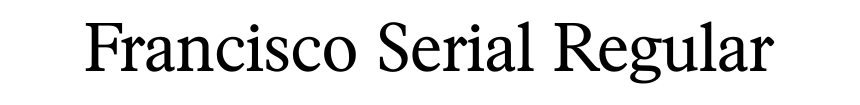 Francisco Serial Regular