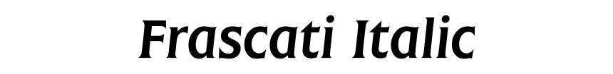 Frascati Italic