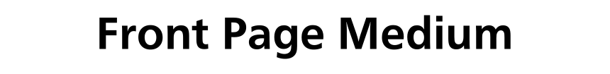 Front Page Medium