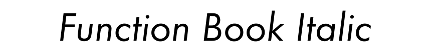 Function Book Italic