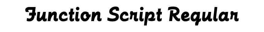 Function Script Regular